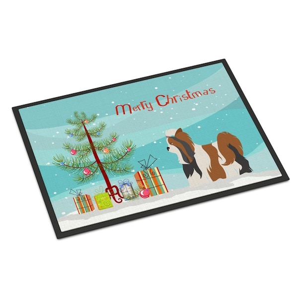 Carolines Treasures Biewer Terrier Christmas Indoor or Outdoor Mat, 24 x 36 in. BB8470JMAT - main